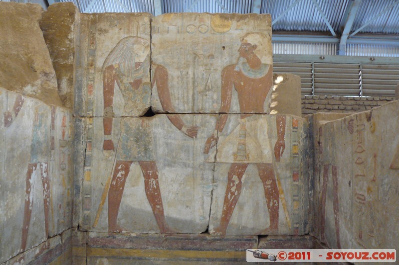 Khartoum - National Museum - Buhen temple
Mots-clés: Al KharÅ£Å«m geo:lat=15.60644224 geo:lon=32.50768661 geotagged SDN Soudan TÅ«t Ruines egyptiennes Egypte Buhen peinture Bas relief