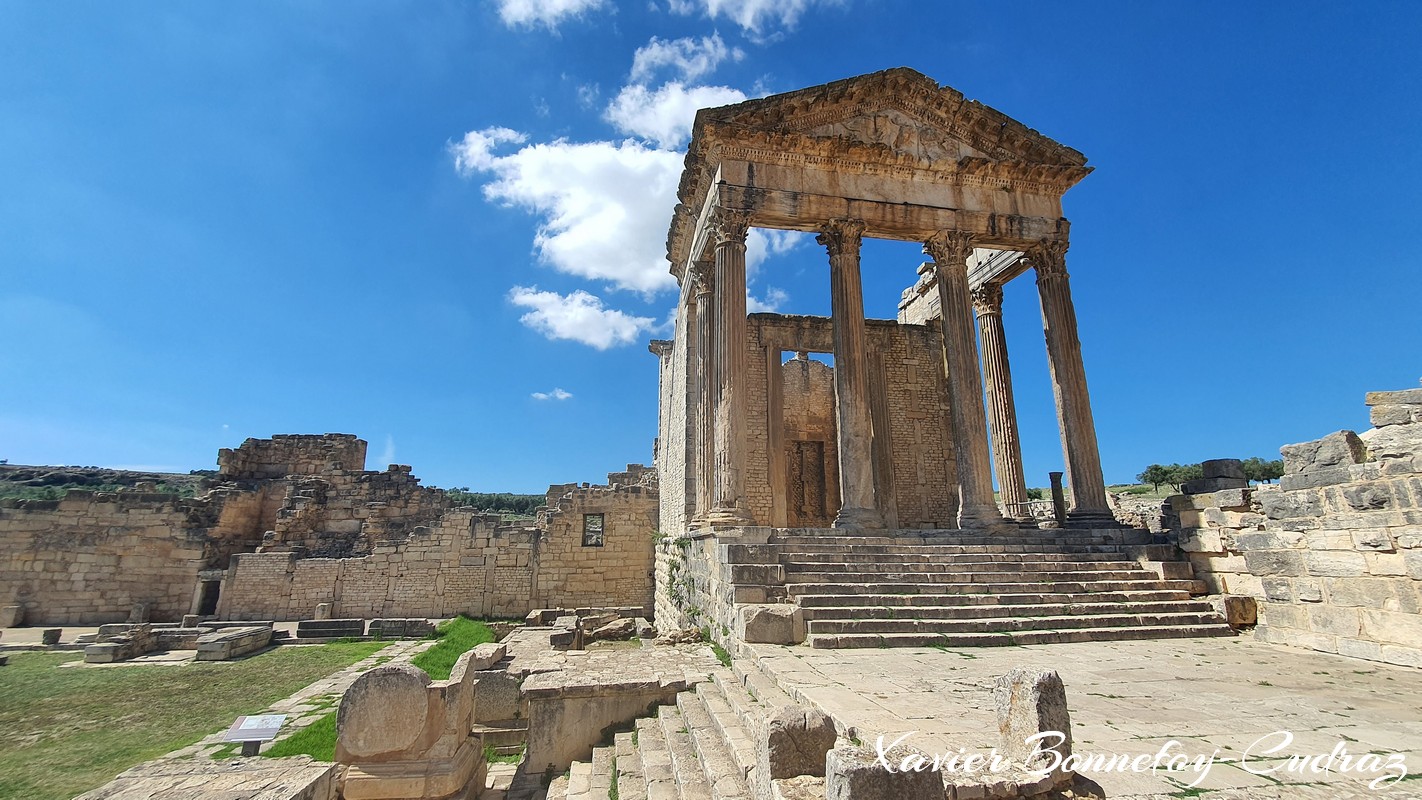 Dougga - Le Capitole
Mots-clés: Bājah Dougga geo:lat=36.42263677 geo:lon=9.21815157 geotagged TUN Tunisie Beja Thugga Ruines Ruines romaines patrimoine unesco Capitole