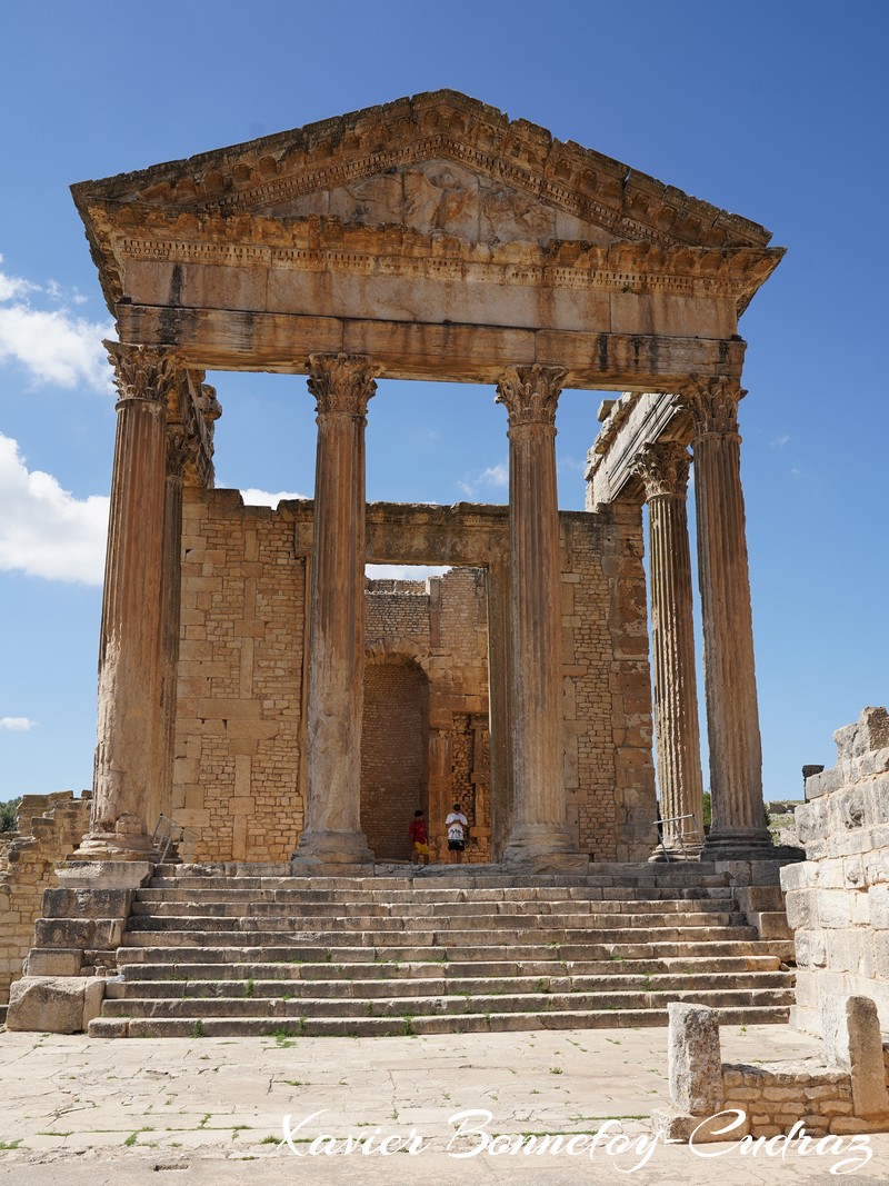 Dougga - Le Capitole
Mots-clés: Bājah Dougga geo:lat=36.42267454 geo:lon=9.21820521 geotagged TUN Tunisie Beja Thugga Ruines Ruines romaines patrimoine unesco Capitole