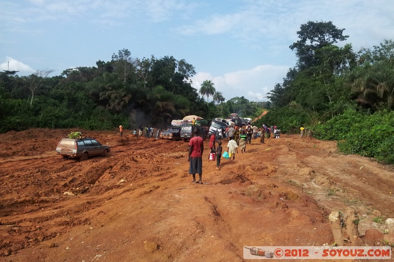 Road to Zwedru - Mud spot
