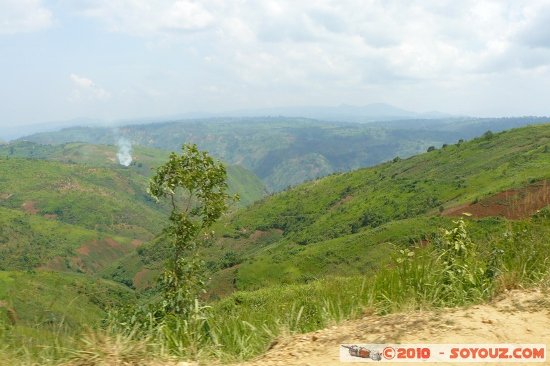 Route Bukavu/Uvira - Les escarpements
