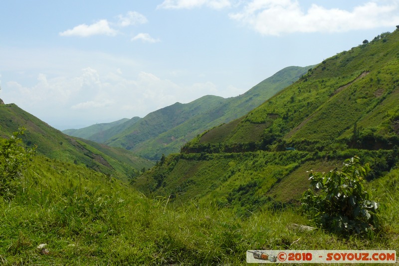 Route Bukavu/Uvira - Les escarpements
