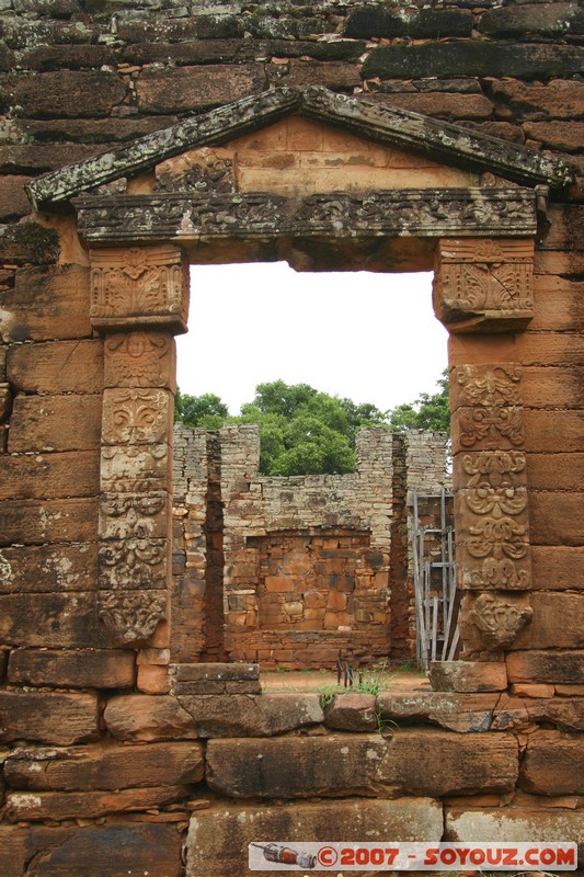 San Ignacio - Ruines Mission San Ignacio - Patio del Colegio
