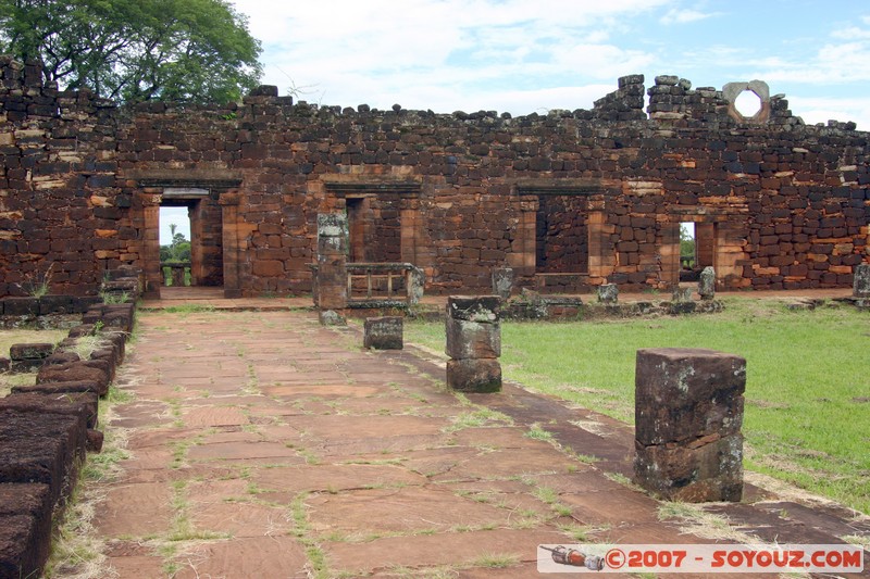 San Ignacio - Ruines Mission San Ignacio - Patio del Colegio
