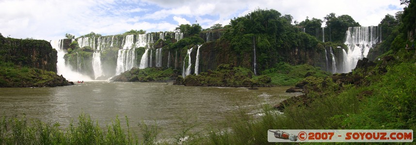 Cataratas del Iguazu - Salto San Martin, Salto Mbigua, Salto Bernabé Mendez - panoramique
