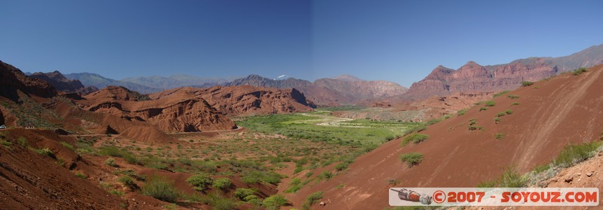 Quebrada de las Conchas - vue panoramique
