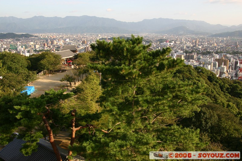 Chateau de Matsuyama - vue sur la ville
