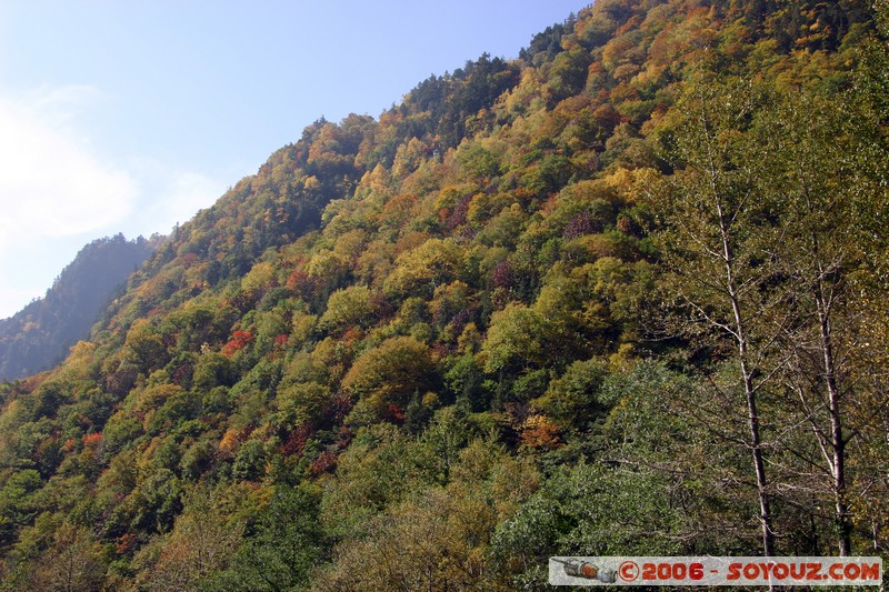 vue sur les montagnes entourant Shinhotaka
