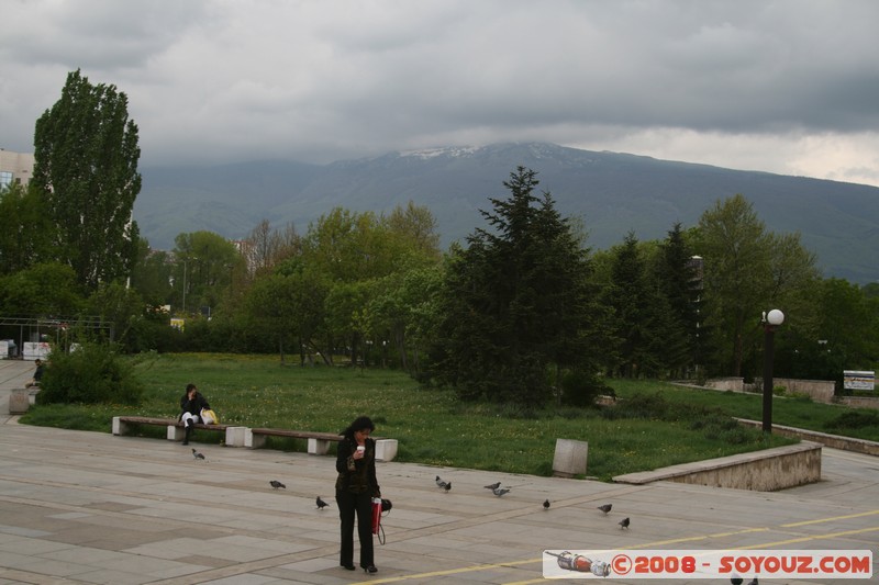 Sofia - Bulgaria Square - Vue sur le Mont Vitosha
