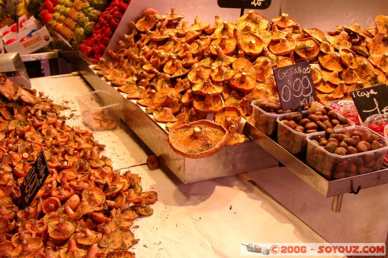 Champignons
Mercat Boqueria
Mots-clés: Barcelona Barcelone Catalogne Espagne Gaudi La Ciutadella Mercat Boqueria Parc Güell Sagrada Familia