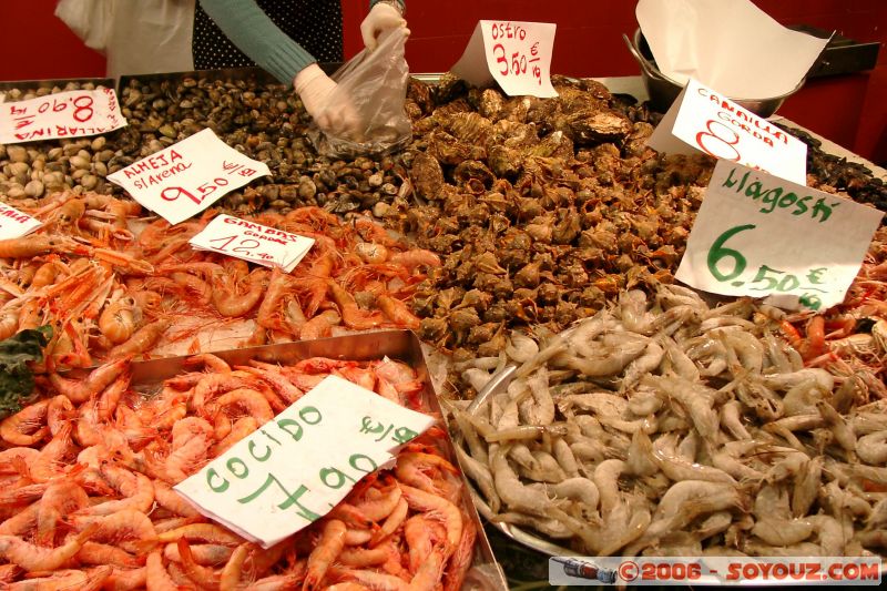 Fruits de mer
Mercat Boqueria
Mots-clés: Barcelona Barcelone Catalogne Espagne Gaudi La Ciutadella Mercat Boqueria Parc Güell Sagrada Familia