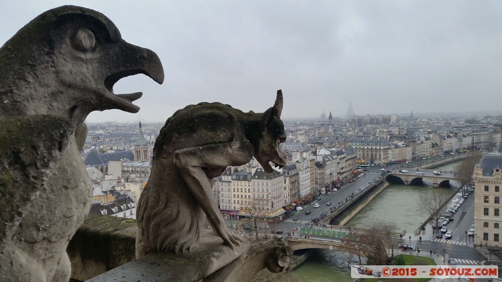 Paris - Vue depuis les tours de Notre-Dame - Gargouille
Mots-clés: Eglise Notre-Dame Gargouille patrimoine unesco