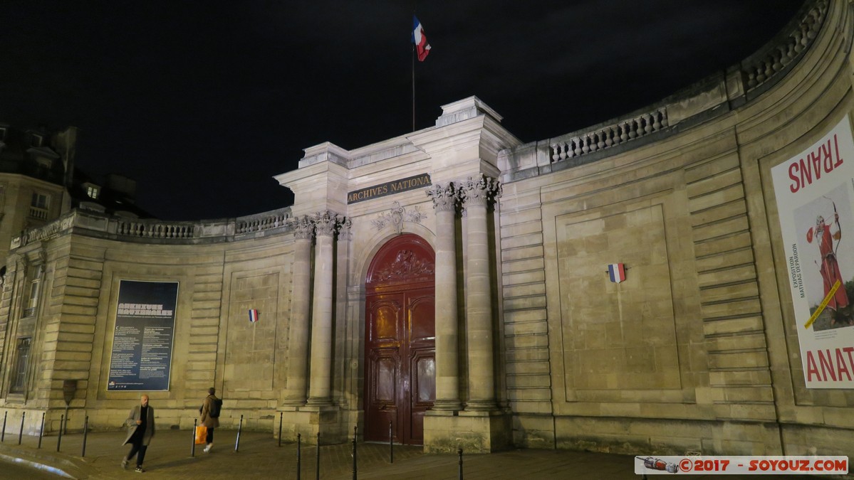 Paris by night - Archives Nationales
Mots-clés: FRA France geo:lat=48.85986049 geo:lon=2.35715747 geotagged le-de-France Paris 04 Paris 07 Ancien - Quartier Mont-de-Piét Nuit Archives Nationales