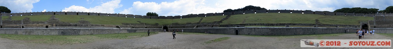 Pompei Scavi -  Anfiteatro - panorama
Mots-clés: Campania geo:lat=40.75137552 geo:lon=14.49511065 geotagged ITA Italie Pompei Ruines Romain patrimoine unesco panorama 360 view Regio II