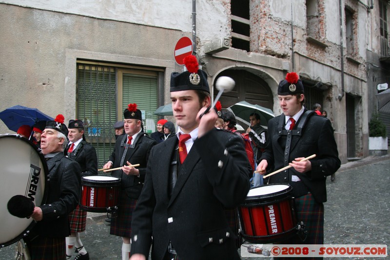 Storico Carnevale di Ivrea - Ringwood Pipe Band di Poole
