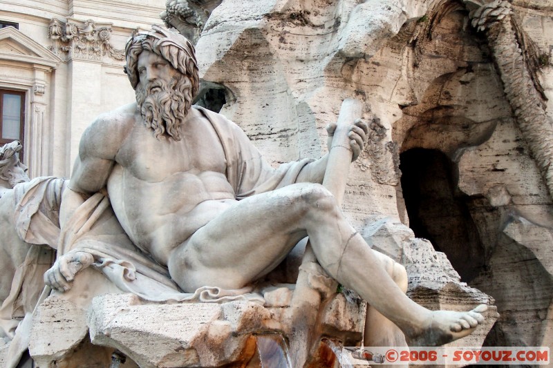 Fontana dei Fiumi
Statue symbolisant le Gange
