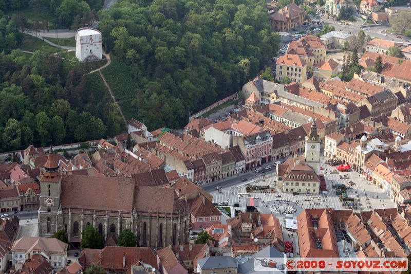 Brasov - Mount Tampa - Piata Sfatului, Turnul Alba e Biserica Neagra
