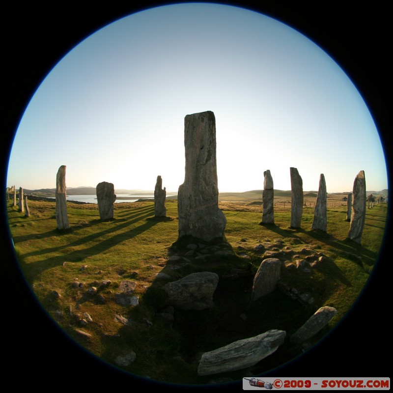 Hebridean Islands - Lewis - Callanish Standing Stones
Callanish, Western Isles, Scotland, United Kingdom
Mots-clés: Megalithique prehistorique Fish eye Insolite sunset