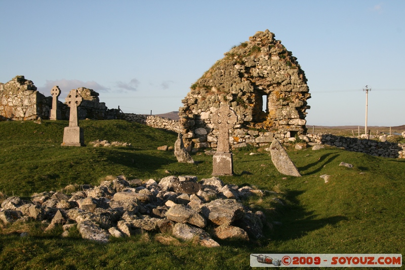 Hebridean Islands - South Uist - Howmore - Ruins of a church
Howmore, Western Isles, Scotland, United Kingdom
Mots-clés: Eglise Ruines sunset