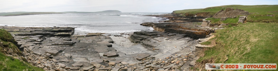 Orkney - Rousay - Midhowe Broch - panorama
Mots-clés: Ruines prehistorique panorama mer