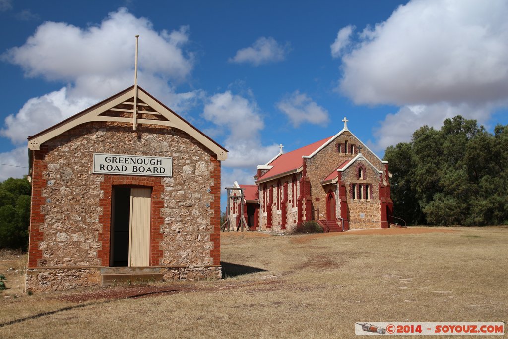 Greenough hamlet - Road Board and St Catherine's Church
Mots-clés: AUS Australie geo:lat=-28.94286865 geo:lon=114.74328160 geotagged Greenough Western Australia Eglise Greenough hamlet