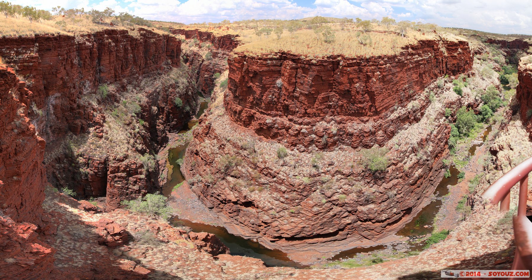 Karijini National Park - Knox Gorge - Panorama
Stitched Panorama
Mots-clés: AUS Australie geo:lat=-22.36999882 geo:lon=118.29647512 geotagged Paraburdoo Western Australia Wittenoom Karijini National Park Karijini Riviere panorama Knox Gorge