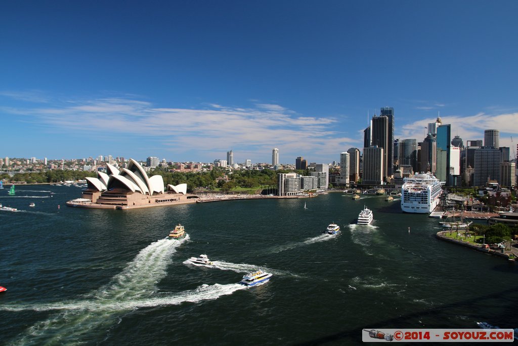 Sydney - Opera House and CBD from Harbour Bridge
Mots-clés: AUS Australie Dawes Point geo:lat=-33.85204000 geo:lon=151.21096300 geotagged Kirribilli New South Wales Sydney Harbour Bridge Opera House patrimoine unesco CBD bateau