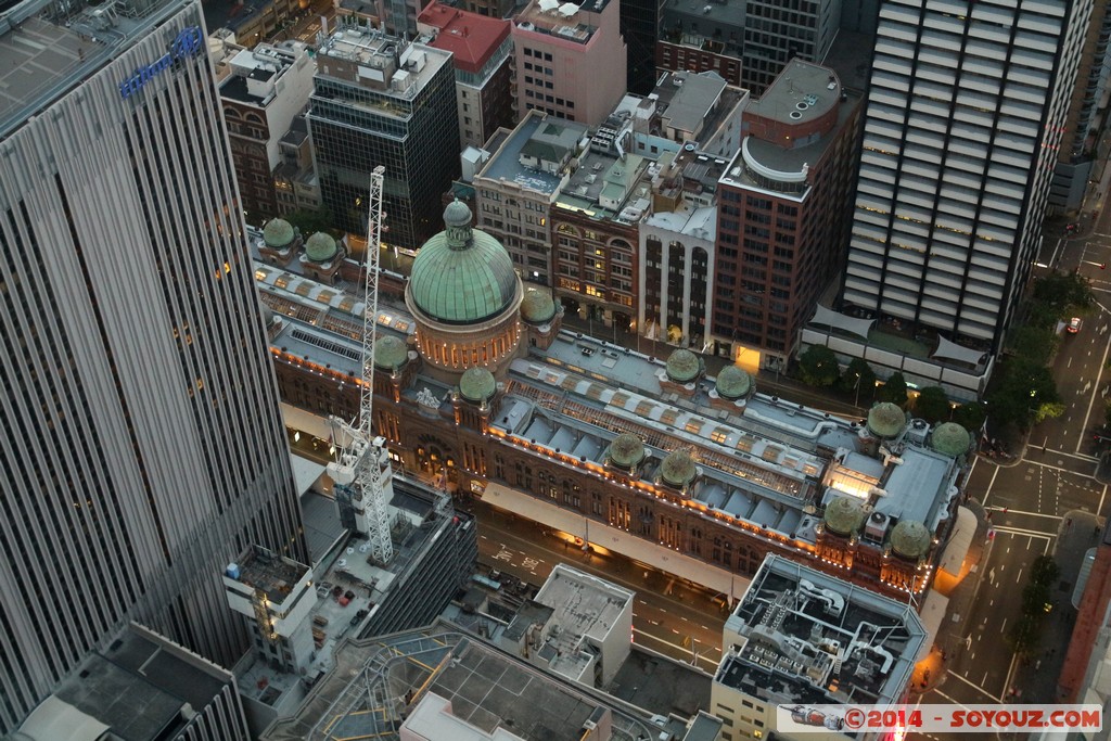 QVB from Sydney Tower
Mots-clés: AUS Australie geo:lat=-33.87061932 geo:lon=151.20903566 geotagged New South Wales Sydney Nuit Sydney Tower QVB