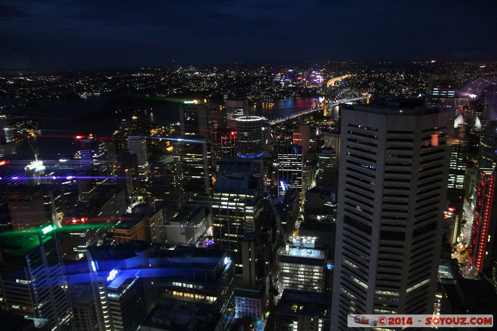 Sydney by Night from Sydney Tower - CDB
Mots-clés: AUS Australie geo:lat=-33.87061932 geo:lon=151.20903566 geotagged New South Wales Sydney Nuit Sydney Tower MLC Centre Harbour Bridge Pont