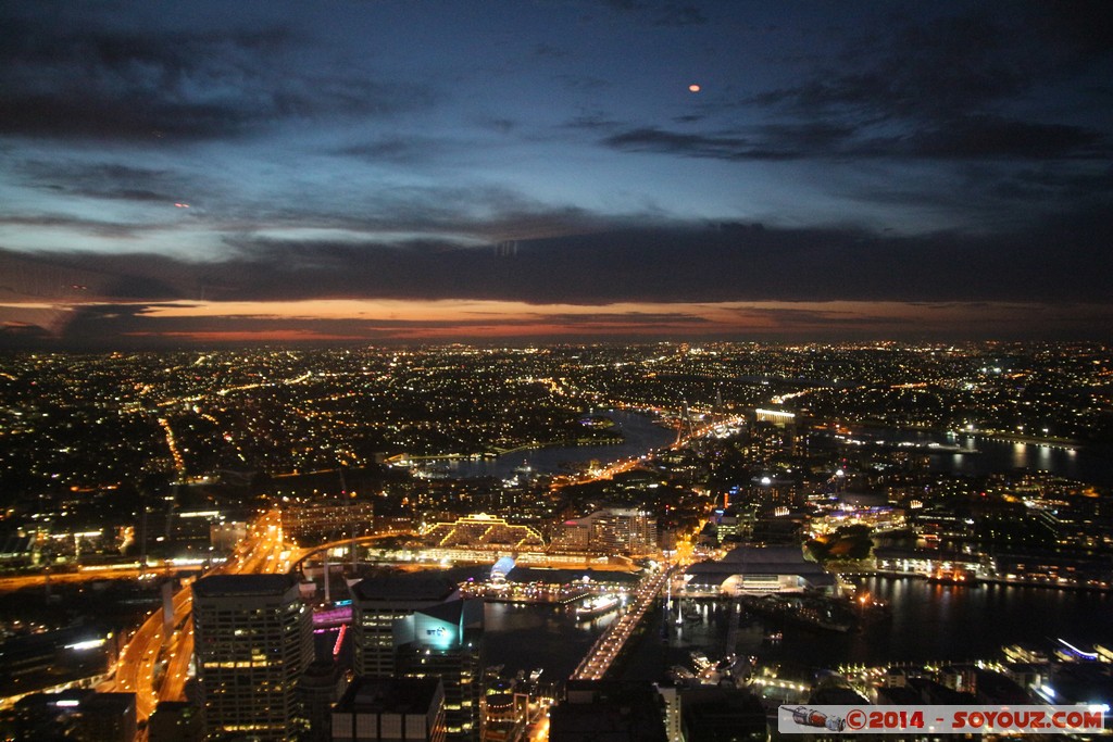 Sydney by Night from Sydney Tower - Darling Harbour
Mots-clés: AUS Australie geo:lat=-33.87061932 geo:lon=151.20903566 geotagged New South Wales Sydney Nuit Sydney Tower Darling Harbour sunset Lumiere